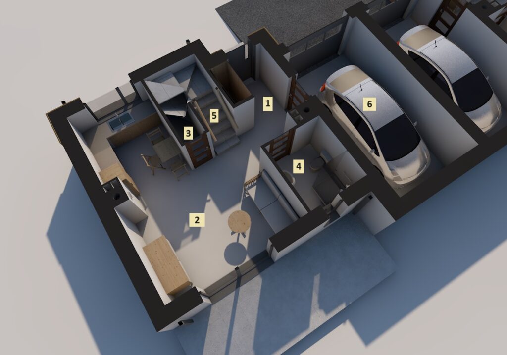 Apartament nr 1B - parter