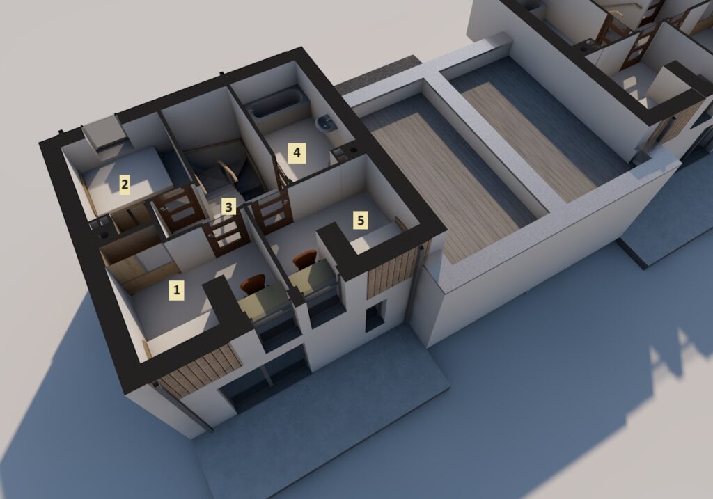 Apartament nr 1B - piętro